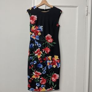 Blue floral dress, Vince Camuto, size 4